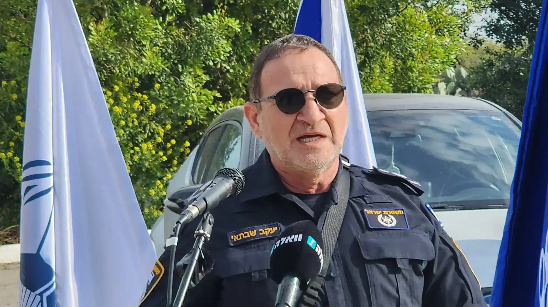 קובי שבתאי מפכ"ל המשטרה בפיצוח פרשת משפחת הפשע קראג'ה, אנדרטת עירון, 18 במרץ 2024