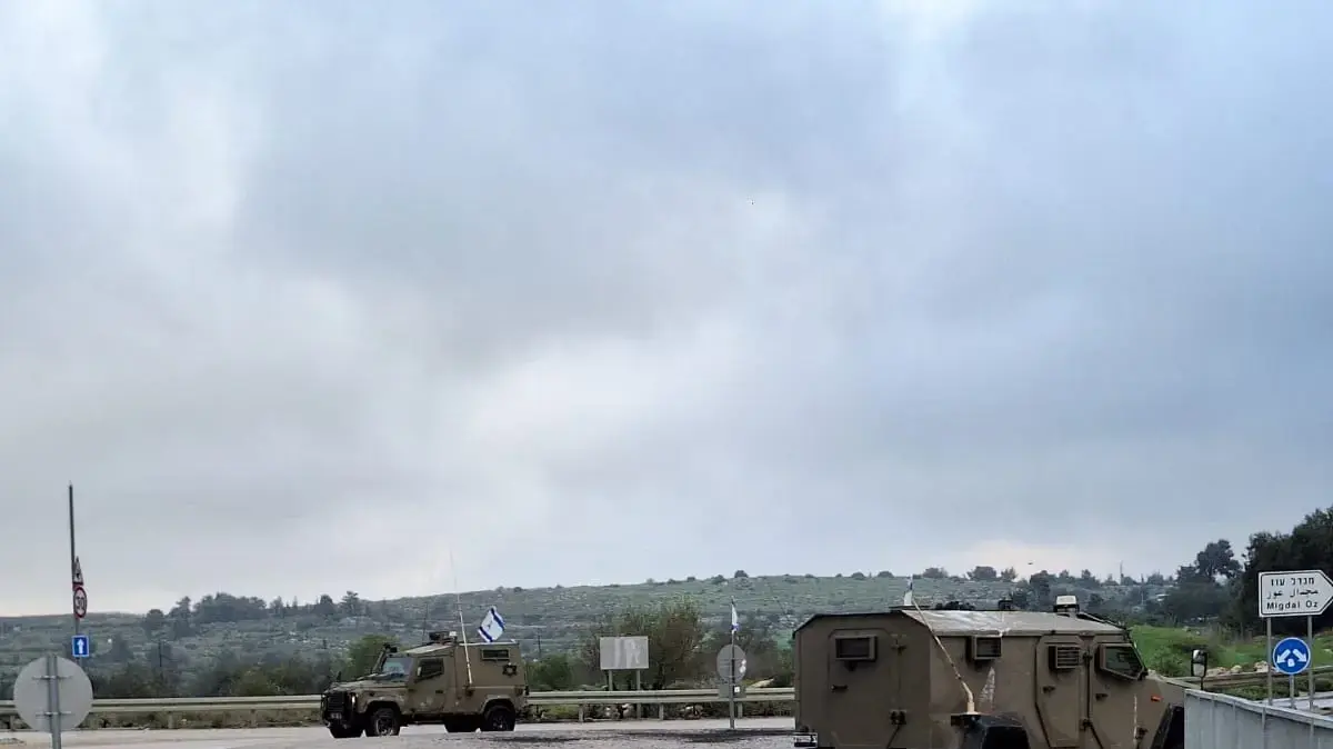 זירת הפיגוע בעציון, 19 במרץ 2024 זירת הפיגוע בעציון, 19 במרץ 2024