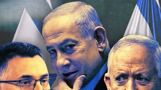 בני גנץ, בנימין נתניהו, גדעון סער בני גנץ, בנימין נתניהו, גדעון סער