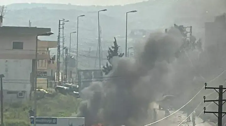 רכב הותקף בעיירה באזוריה בדרום לבנון, 29 במרץ 2024 רכב הותקף בעיירה באזוריה בדרום לבנון, 29 במרץ 2024