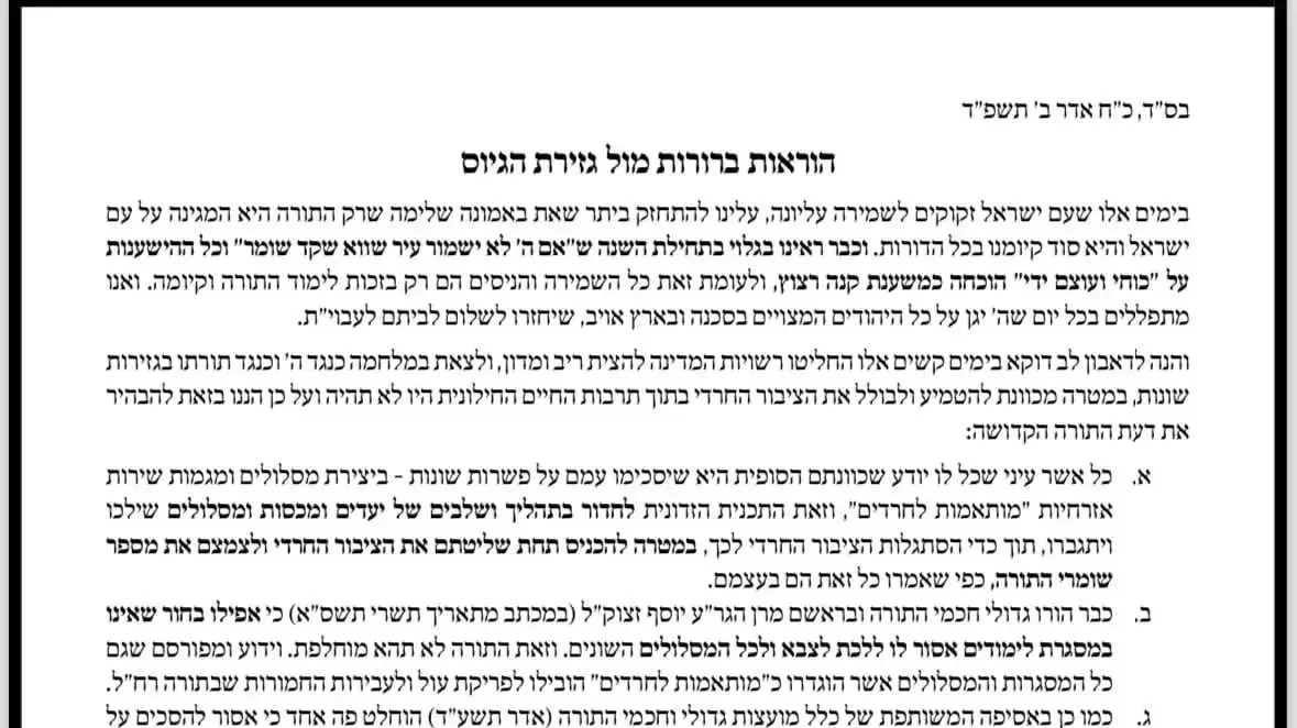 פגישה שנערכה במעון ראש הממשלה.חתימות של ראשי ישיבות פגישה שנערכה במעון ראש הממשלה.חתימות של ראשי ישיבות