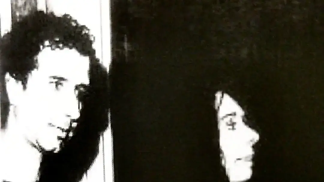 ונה וולך ורוני סומק בפתיחת תערוכה בתל אביב, 1974 ונה וולך ורוני סומק בפתיחת תערוכה בתל אביב, 1974