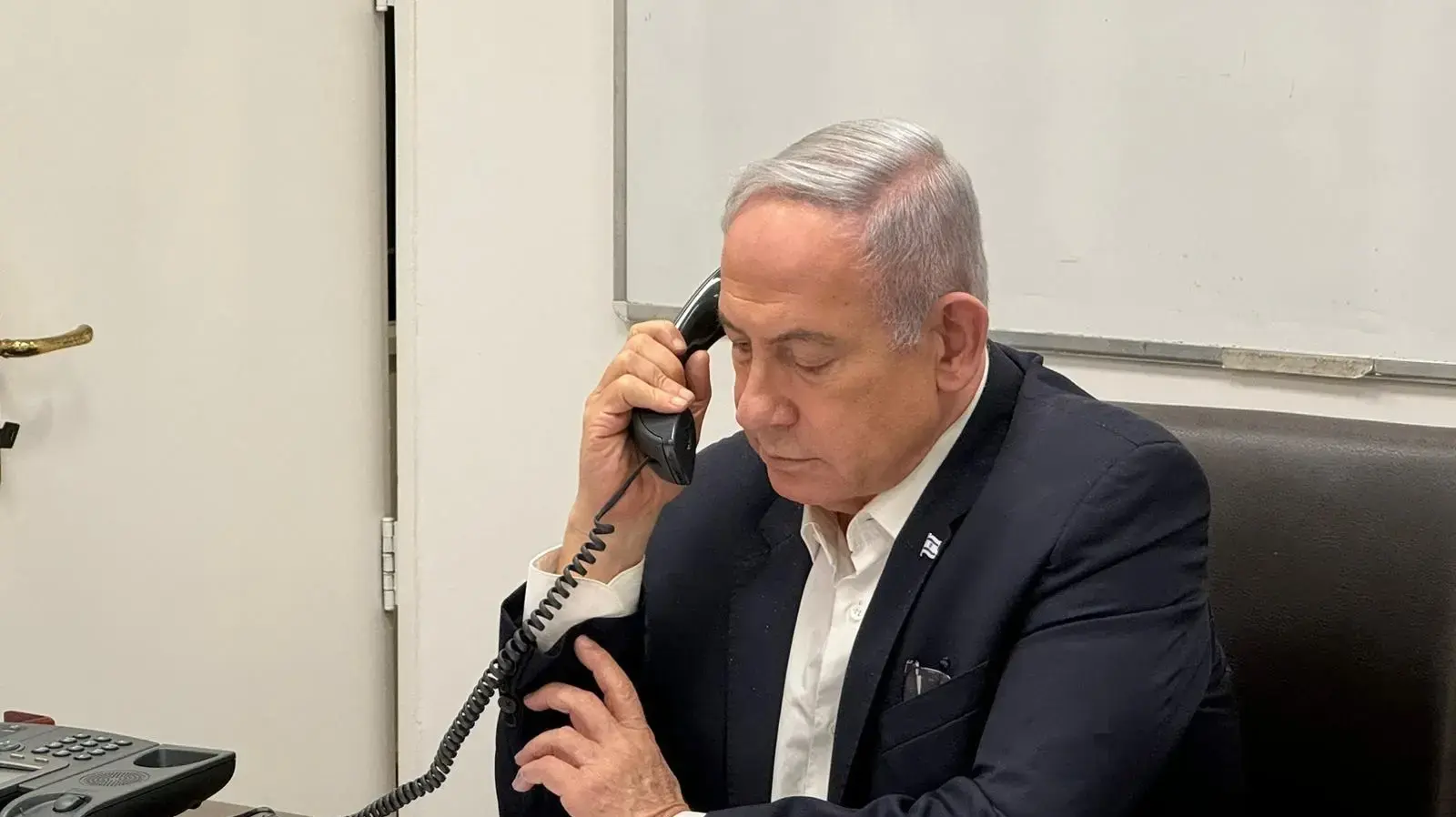 ראש הממשלה בנימין נתניהו שוחח עם נשיא ארה"ב ג'ו ביידן בעקבות המתקפה האיראנית, 14 באפריל 2024 ראש הממשלה בנימין נתניהו שוחח עם נשיא ארה"ב ג'ו ביידן בעקבות המתקפה האיראנית, 14 באפריל 2024