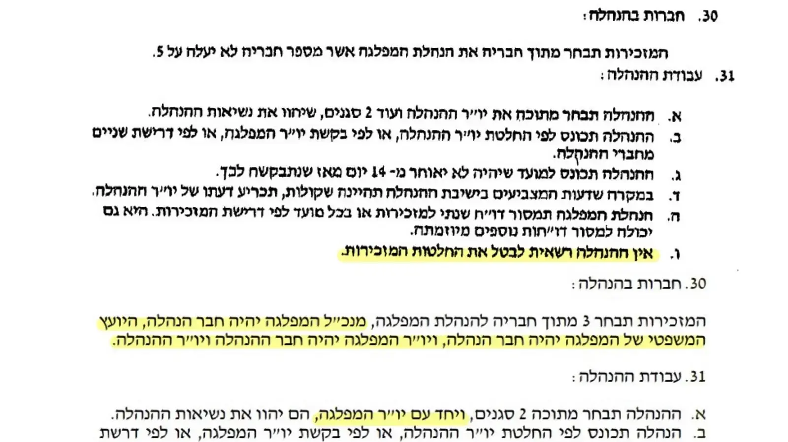 התקנון הישן של עוצמה יהודית מול התקנון החדש התקנון הישן של עוצמה יהודית מול התקנון החדש