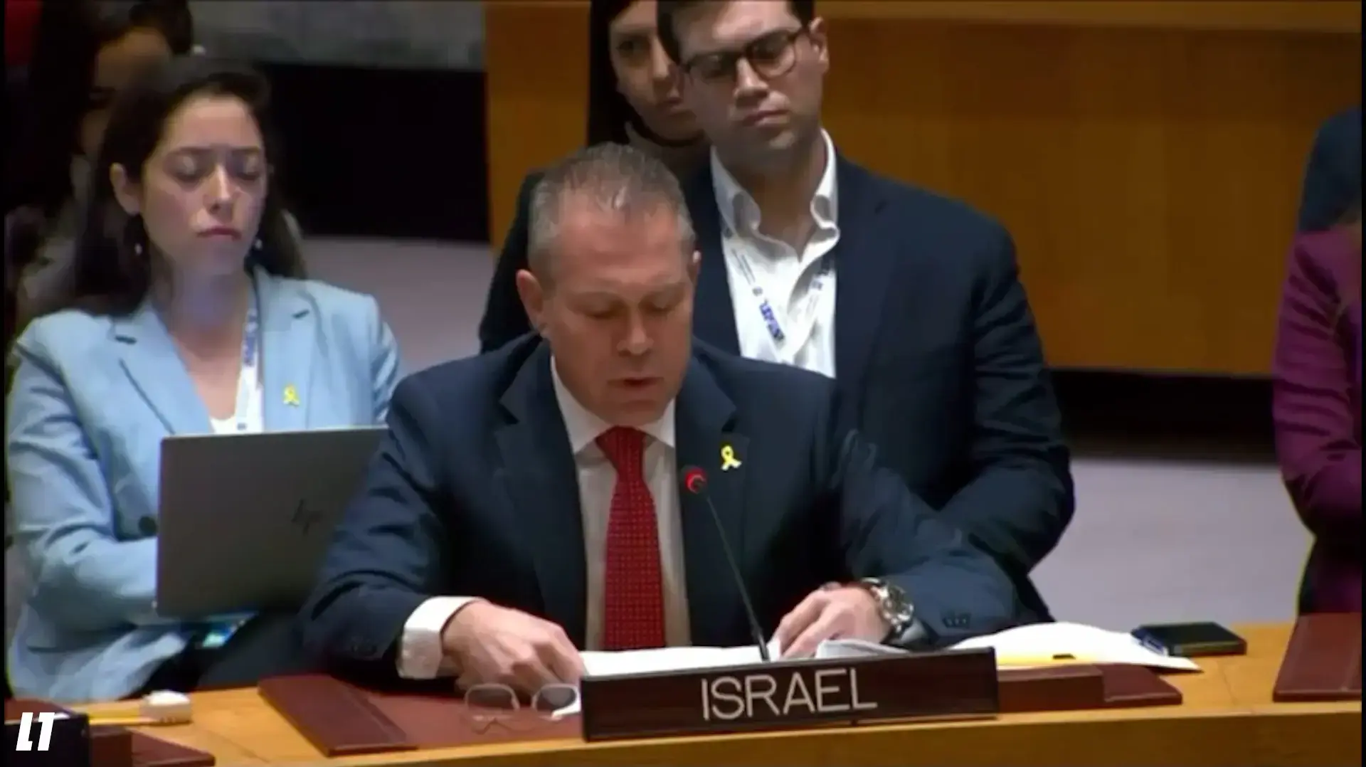 גלעד ארדן תוקף את שר החוץ האיראני במועצת הביטחון של האום