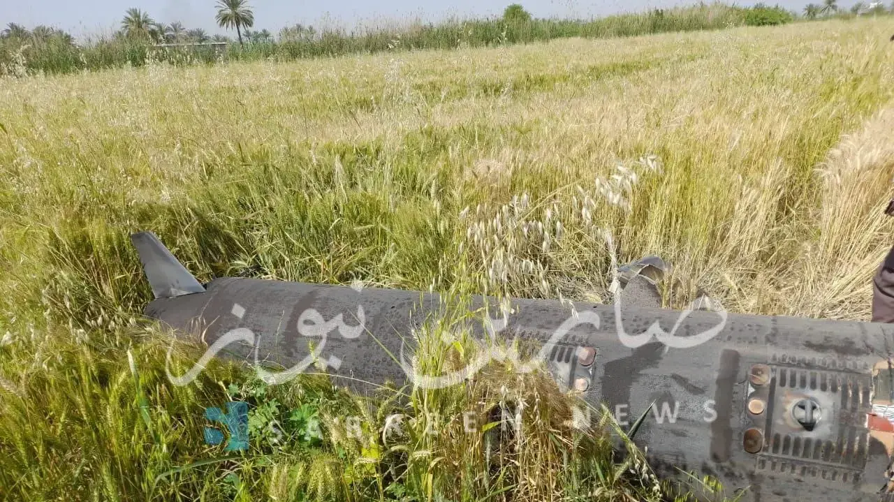עיראק: זה שריד של טיל ישראלי ששוגר הלילה לאיראן עיראק: זה שריד של טיל ישראלי ששוגר הלילה לאיראן