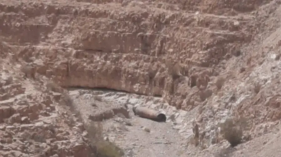טיל בליסטי מהמתקפה האיראנית שנמצא בערד.24 באפריל 2024 טיל בליסטי מהמתקפה האיראנית שנמצא בערד.24 באפריל 2024