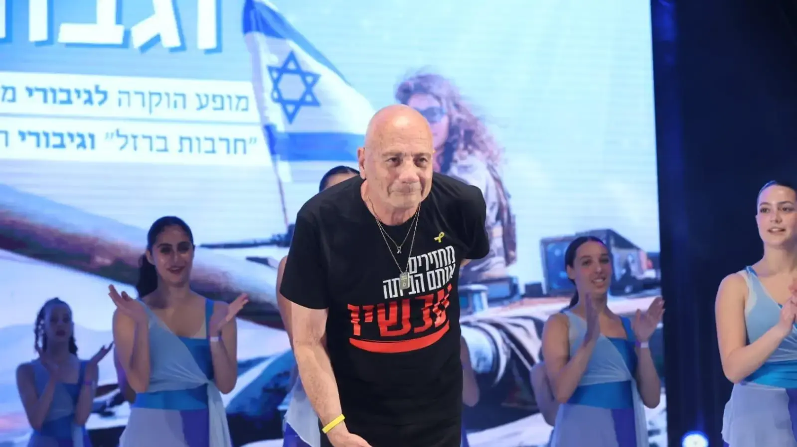 לואיס הר, החטוף שחזר מהשבי,בפסטיבל האביב ברחובות.24באפריל 2024 לואיס הר, החטוף שחזר מהשבי,בפסטיבל האביב ברחובות.24באפריל 2024