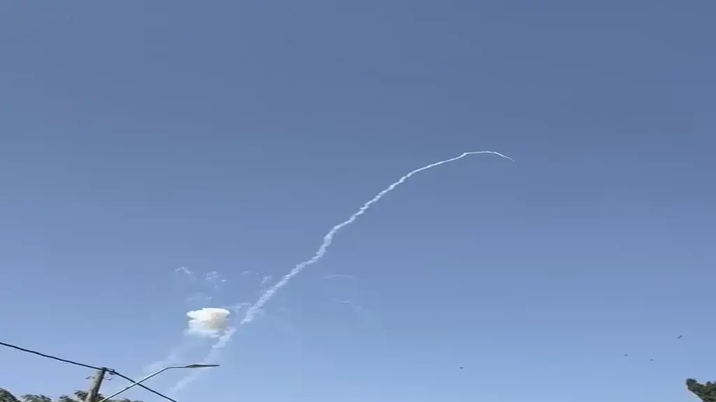 יירוט רקטה בשמי צפת, 28 במרץ 2024 יירוט רקטה בשמי צפת, 28 במרץ 2024