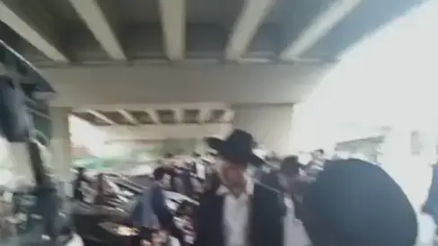 הפגנת הפלג הירושלמי נגד חוק הגיוס, כביש 4, 2 במאי 2024