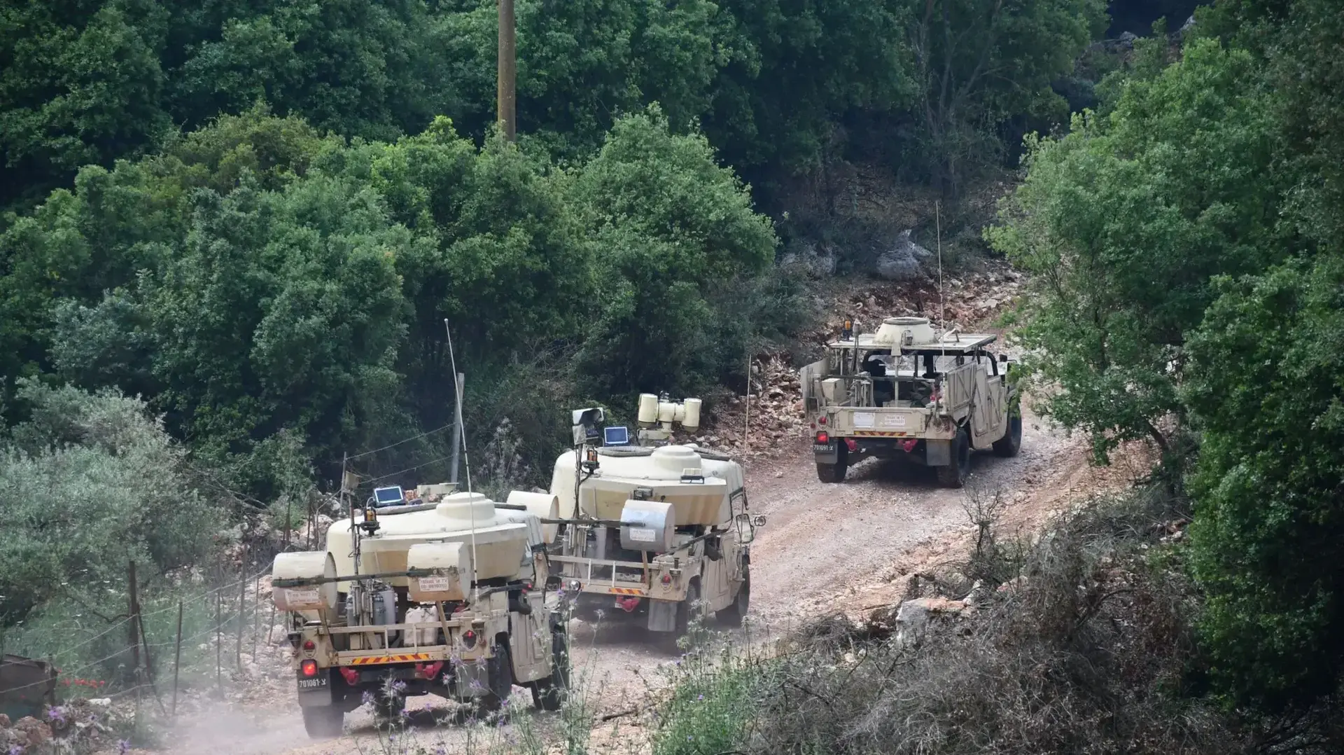 תרגיל של חטיבת האש 282 שנערך בגבול הצפון, 3 במאי 2024