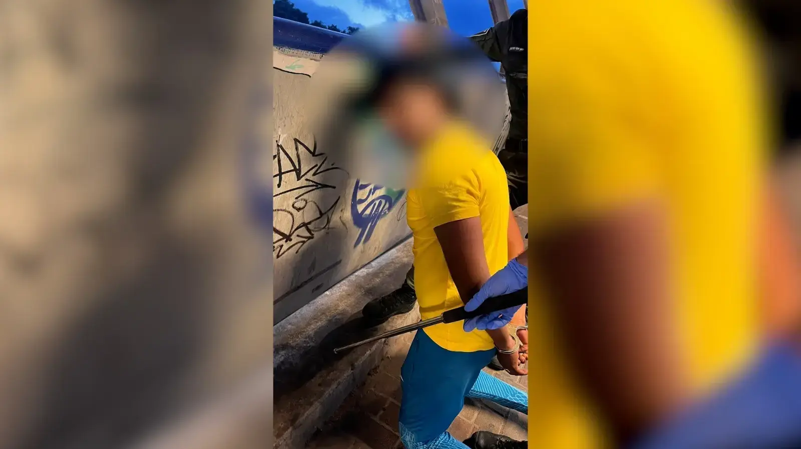 נתינים זרים מאריתריאה שנעצרו בחשד לתקיפה לצד כלי התקיפה, 