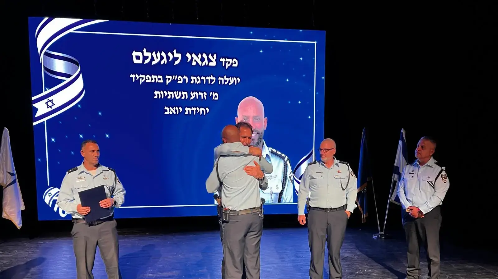 מינויו של פקד צגאי ליגעלם לדרגת רפ"ק ביחידת יואב כמפקד זרוע יבשתית. מינויו של פקד צגאי ליגעלם לדרגת רפ"ק ביחידת יואב כמפקד זרוע יבשתית.