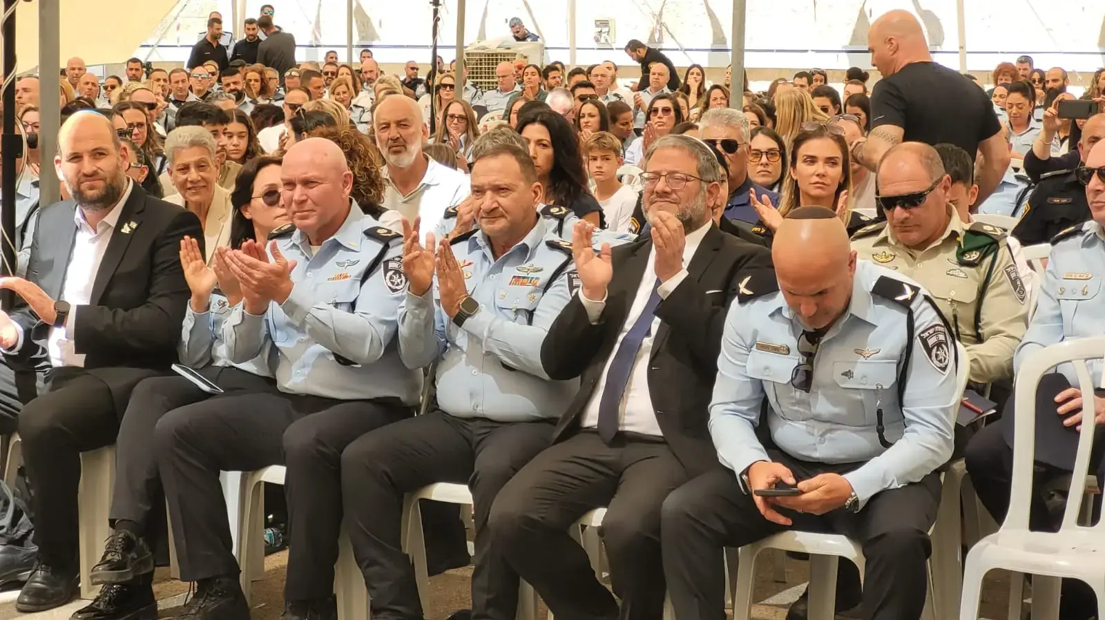 טקס יום העצמאות והענקת דרגות במטה הארצי של משטרת ישראל. 9 במאי 2024