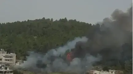 שריפת יער וחורש בסמוך לישוב עין נקובא שריפת יער וחורש בסמוך לישוב עין נקובא