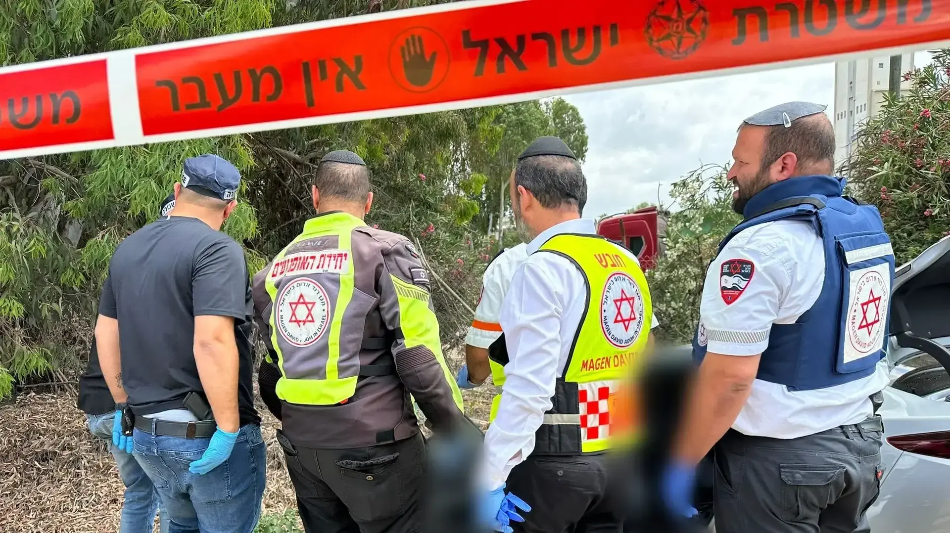 זירת החיסול בכביש 65 סמוך לגן שמואל, 12 במאי 2024