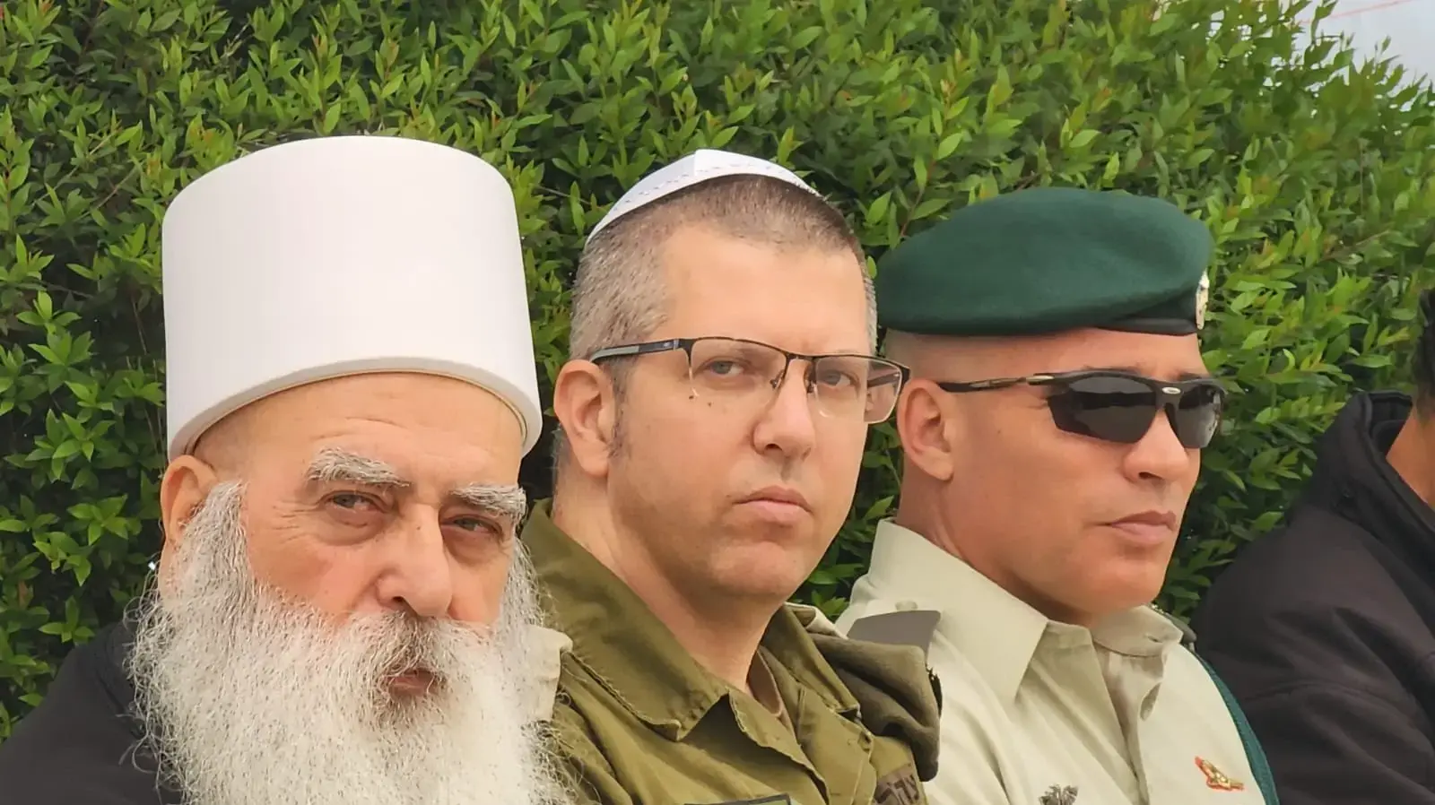 תנ"צ נגלר,תא"ל קציר, מוואפק טריף, טקס יום הזיכרון לחללי צה"ל, בית העלמין עוספיא, 13 במאי 2024 תנ"צ נגלר,תא"ל קציר, מוואפק טריף, טקס יום הזיכרון לחללי צה"ל, בית העלמין עוספיא, 13 במאי 2024