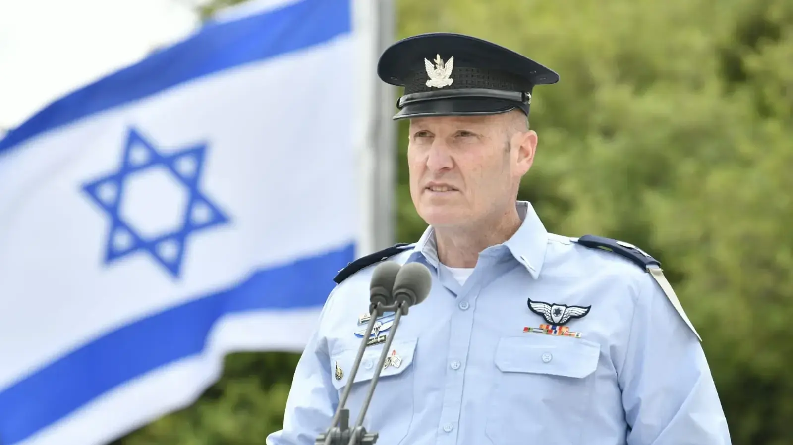 תומר בר, מפקד חיל האויר בטקס יום הזיכרון לחללי חיל האוויר, הר הטייסים, 13 במאי 2024 תומר בר, מפקד חיל האויר בטקס יום הזיכרון לחללי חיל האוויר, הר הטייסים, 13 במאי 2024