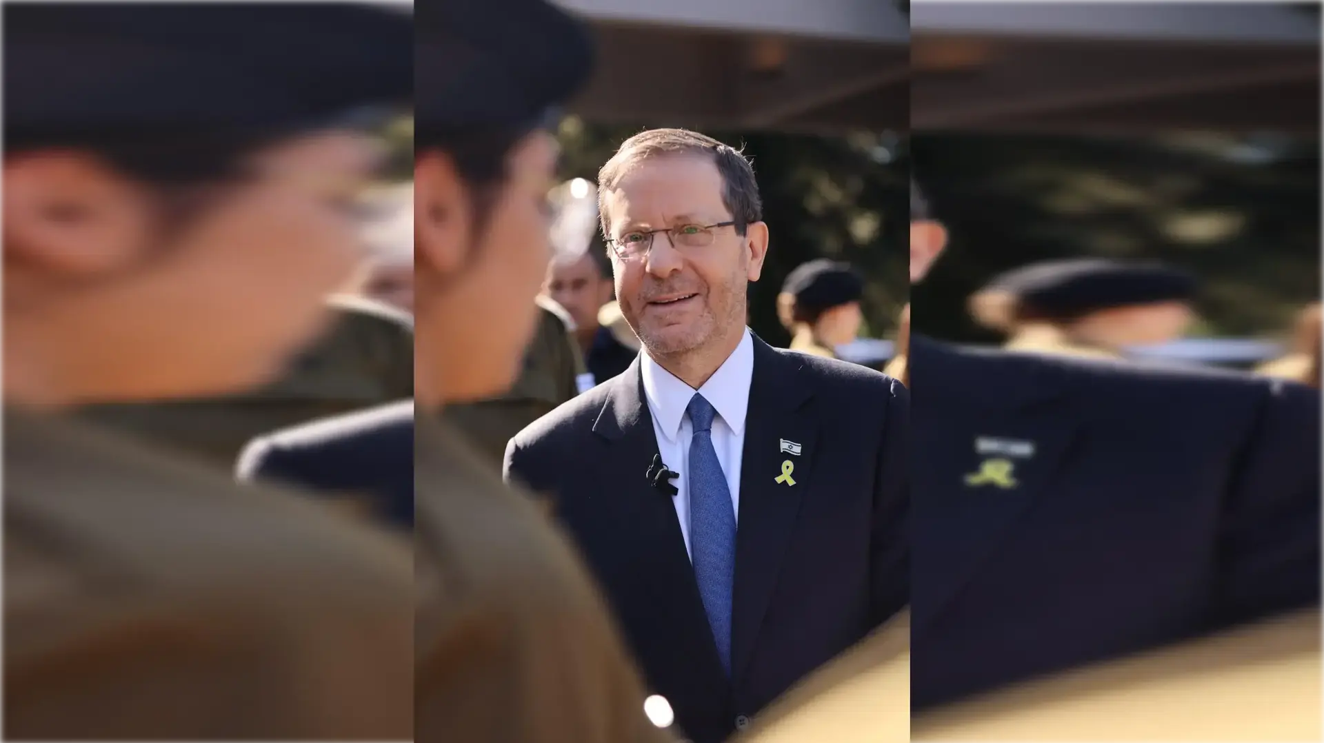 הרצוג נשיא המדינה פותח את טקס החיילים המצטיינים לציון יום העצמאות ה-76 של מדינת ישראל