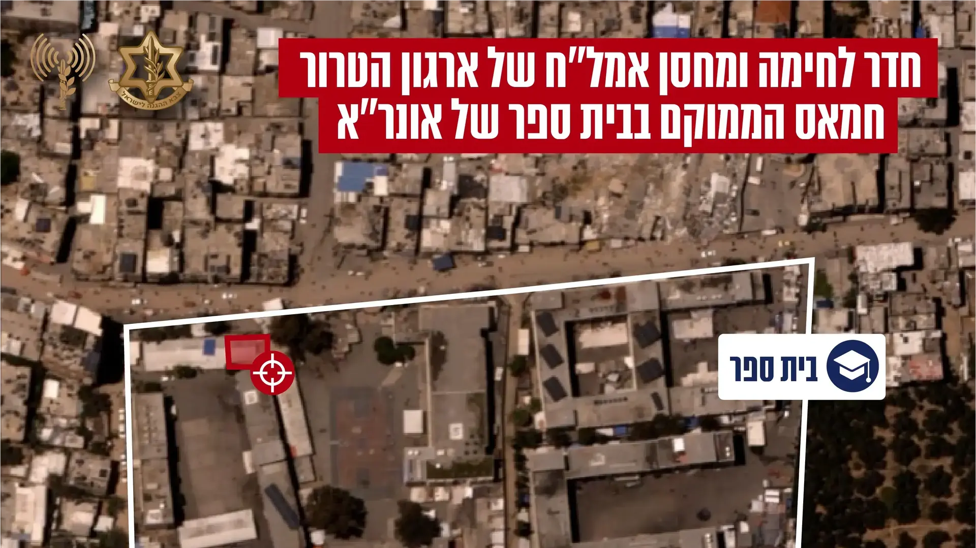 אינפוגרפיקה של חדר הלחימה ששימש את חמאס הממוקם בבית ספר של אונר"א אינפוגרפיקה של חדר הלחימה ששימש את חמאס הממוקם בבית ספר של אונר"א