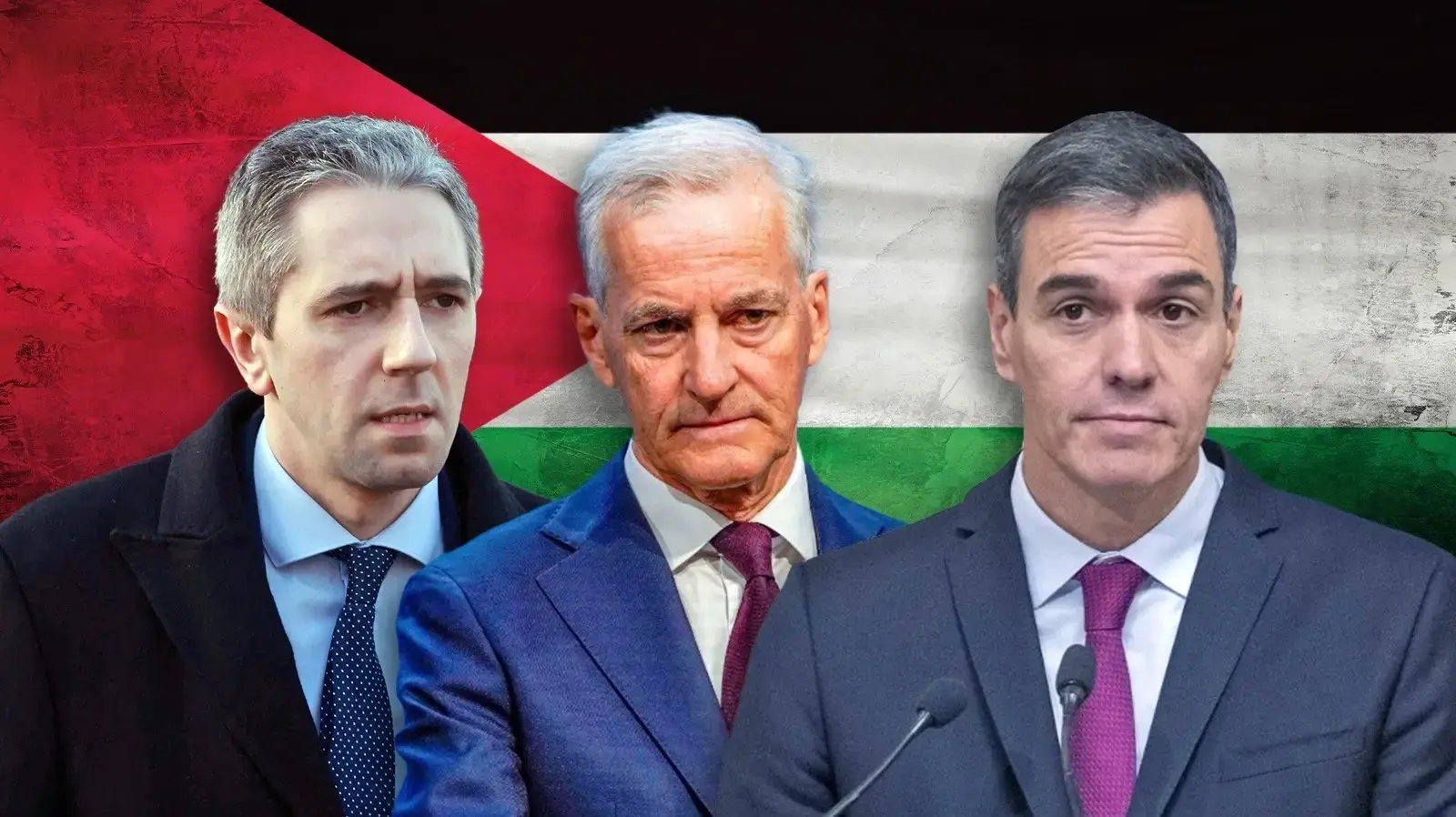 ראש ממשלת ספרד-פדרו סנצ'ס, ראש ממשלת נורווגיה- יונס גר סטיורה ראש ממשלת אירלנד-סיימון האריס ראש ממשלת ספרד-פדרו סנצ'ס, ראש ממשלת נורווגיה- יונס גר סטיורה ראש ממשלת אירלנד-סיימון האריס