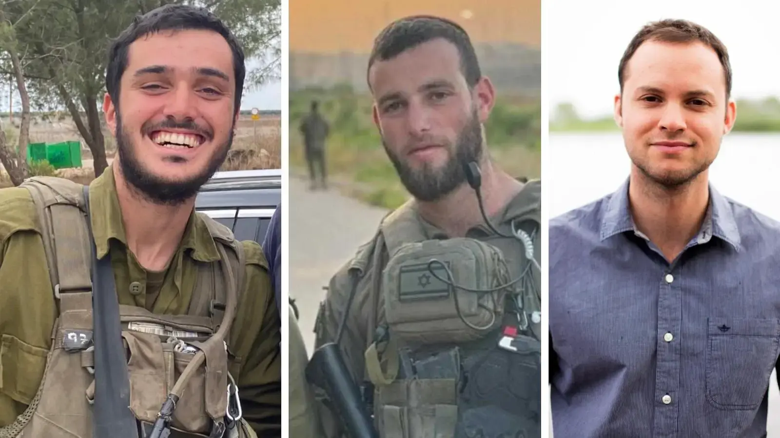 הותר לפרסום: שלושה חיילי צה"ל נהרגו בקרבות ברצועת עזה 22 במאי 2024 הותר לפרסום: שלושה חיילי צה"ל נהרגו בקרבות ברצועת עזה 22 במאי 2024