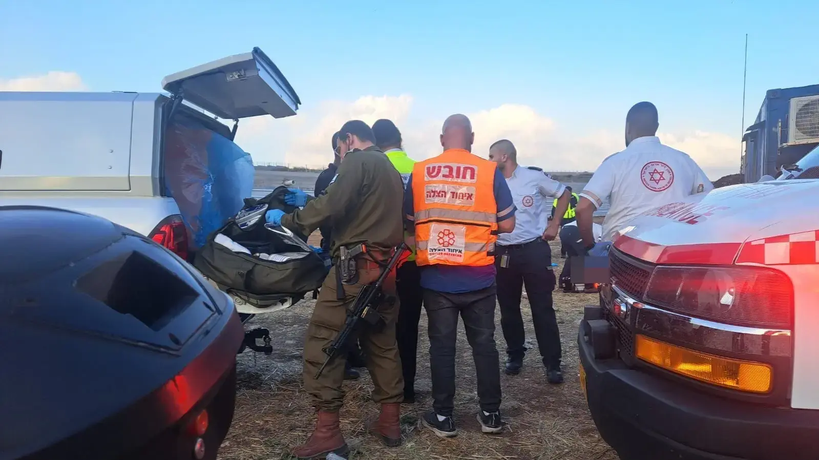 זירת אירוע הירי בקריית אתא זירת אירוע הירי בקריית אתא