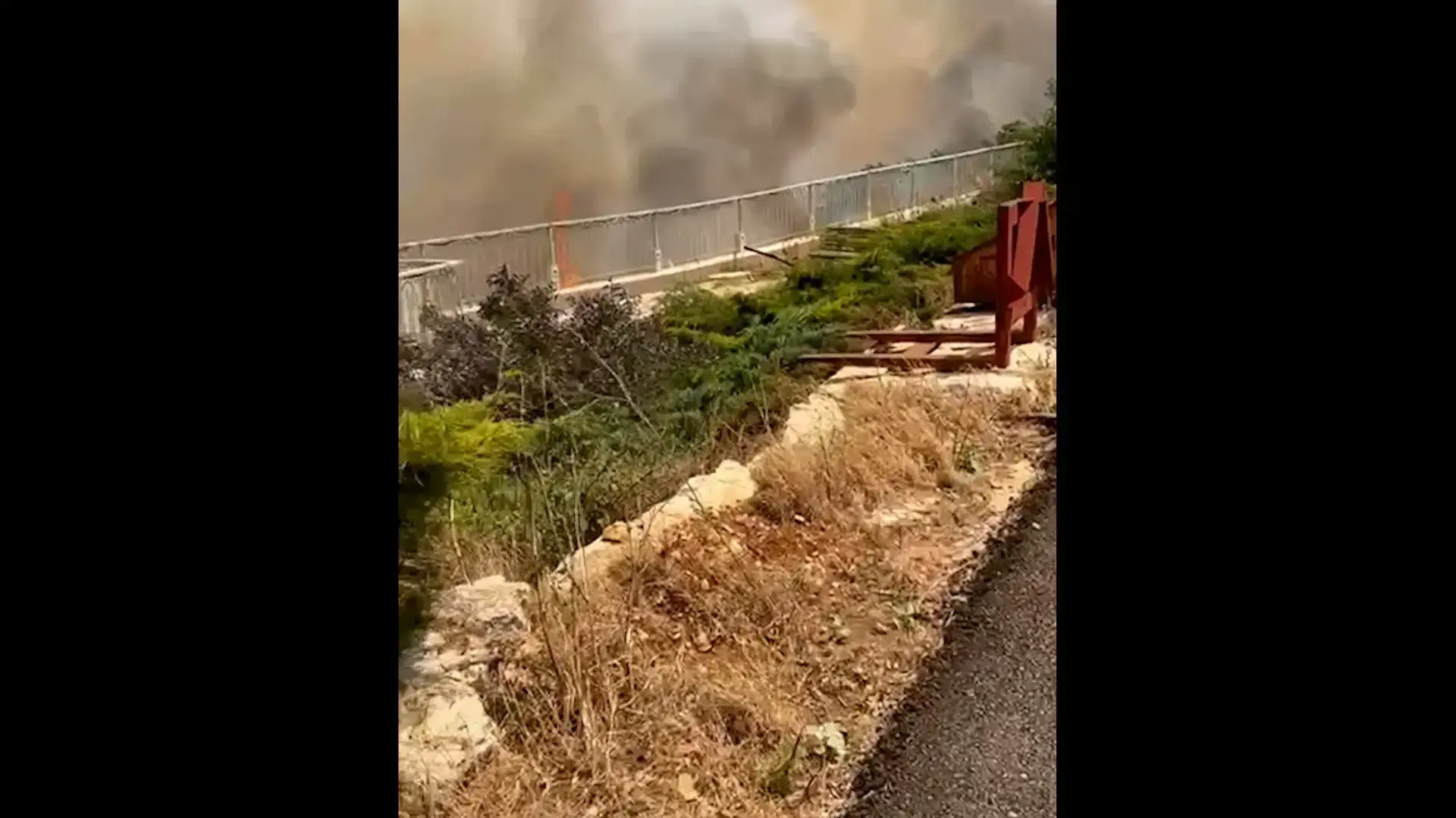 שריפה במושב מרגליות