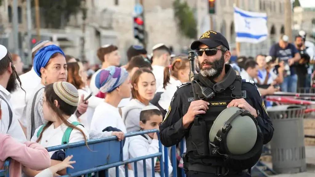 המסלול של מצעד הדגלים