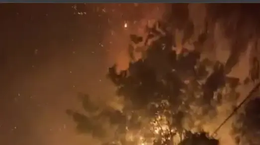 שריפות בקריית שמונה ובצומת עמיעד שריפות בקריית שמונה ובצומת עמיעד