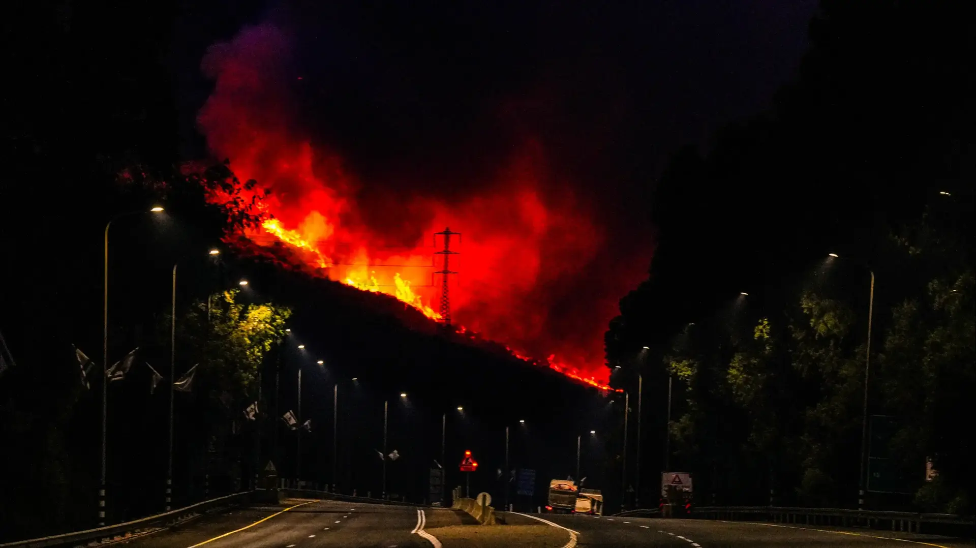שריפה, קריית שמונה, 4 ביוני 2024 שריפה, קריית שמונה, 4 ביוני 2024