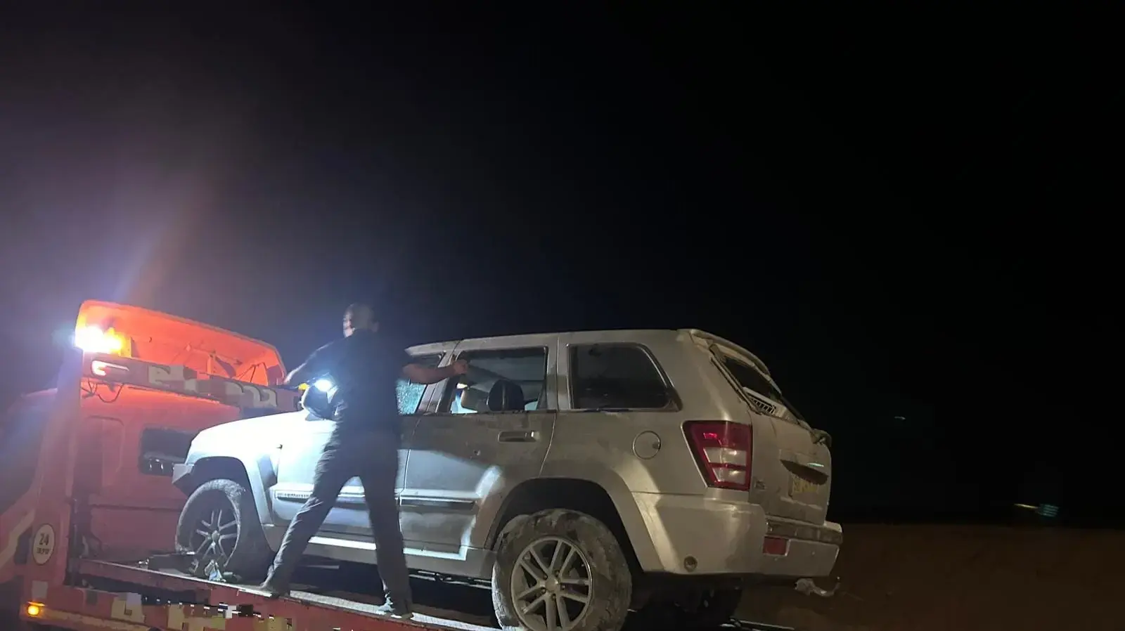 הרכב ששימש את החשודים בירי בצומת תל ערד, 5 ביוני 2024 הרכב ששימש את החשודים בירי בצומת תל ערד, 5 ביוני 2024