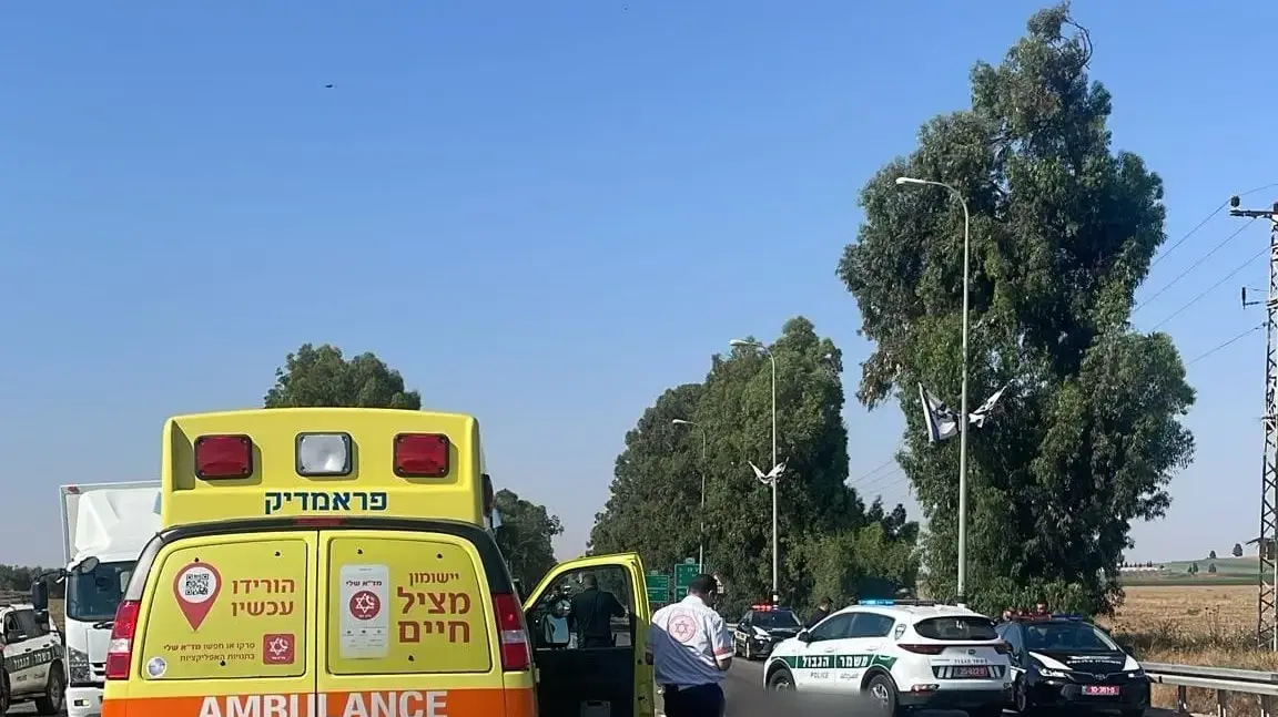 זירת התאונה סמוך לצומת נהורה, 6 ביוני 2024 זירת התאונה סמוך לצומת נהורה, 6 ביוני 2024