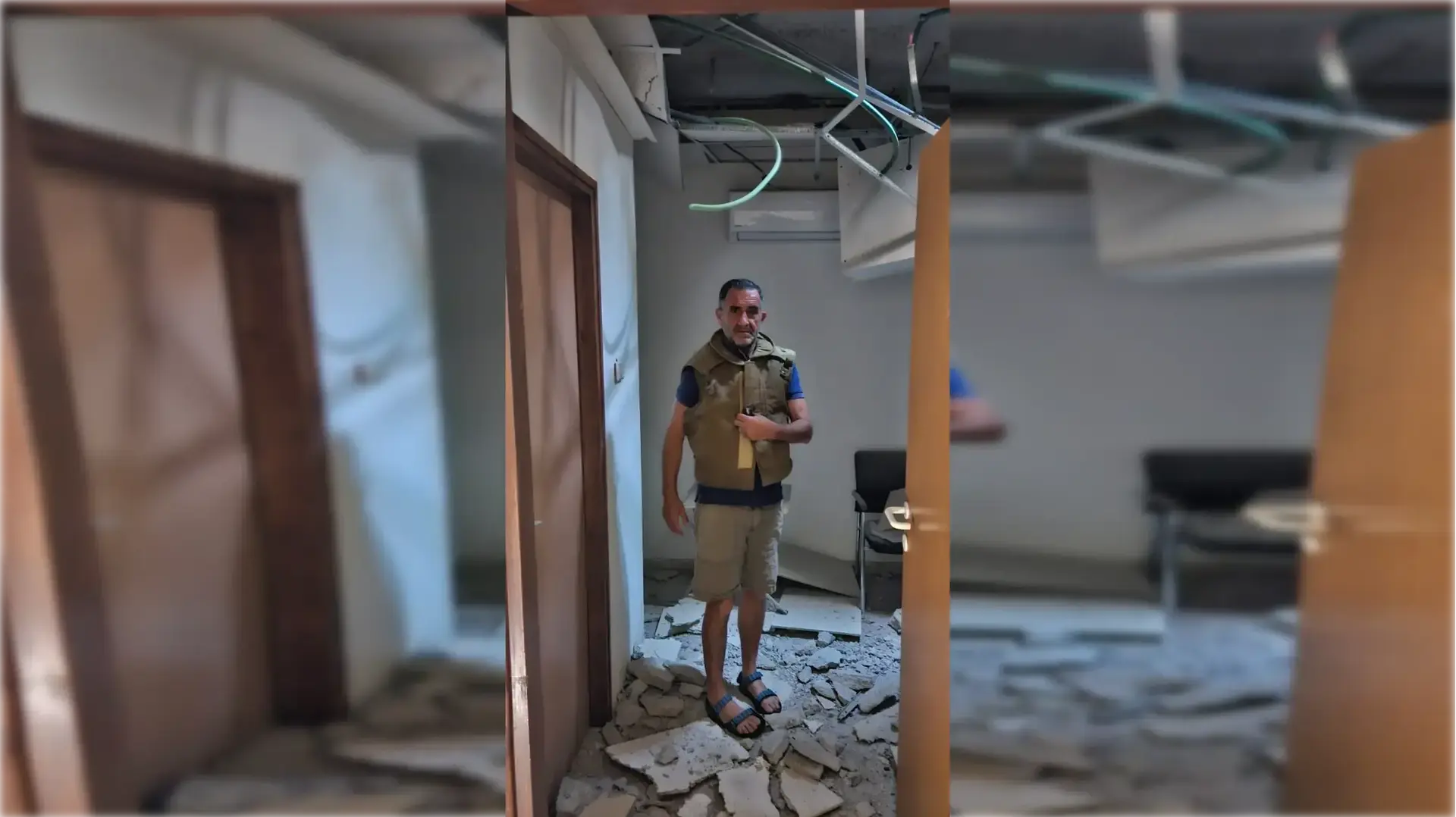 הנזק במשרדו של עו"ד פהד ספדי בקניון בקרית שמונה הנזק במשרדו של עו"ד פהד ספדי בקניון בקרית שמונה