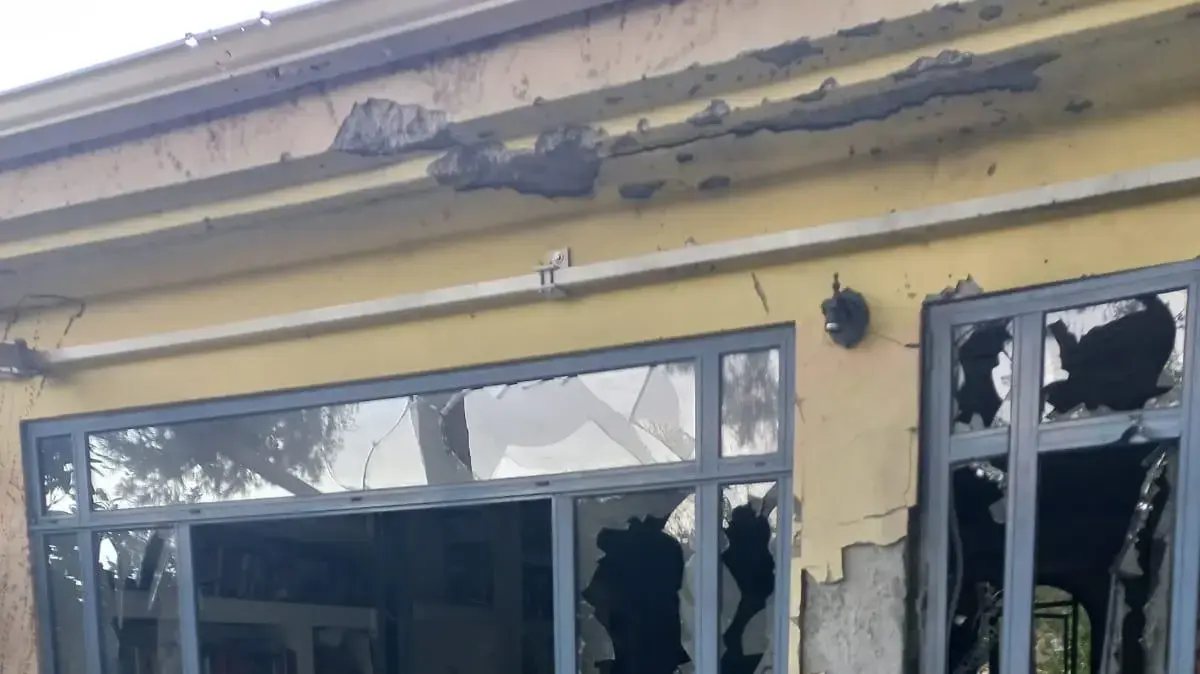 ביתו של בועז פרי במלכיה נהרס מפגיעת נ״ט, 9 ביוני 2024 ביתו של בועז פרי במלכיה נהרס מפגיעת נ״ט, 9 ביוני 2024