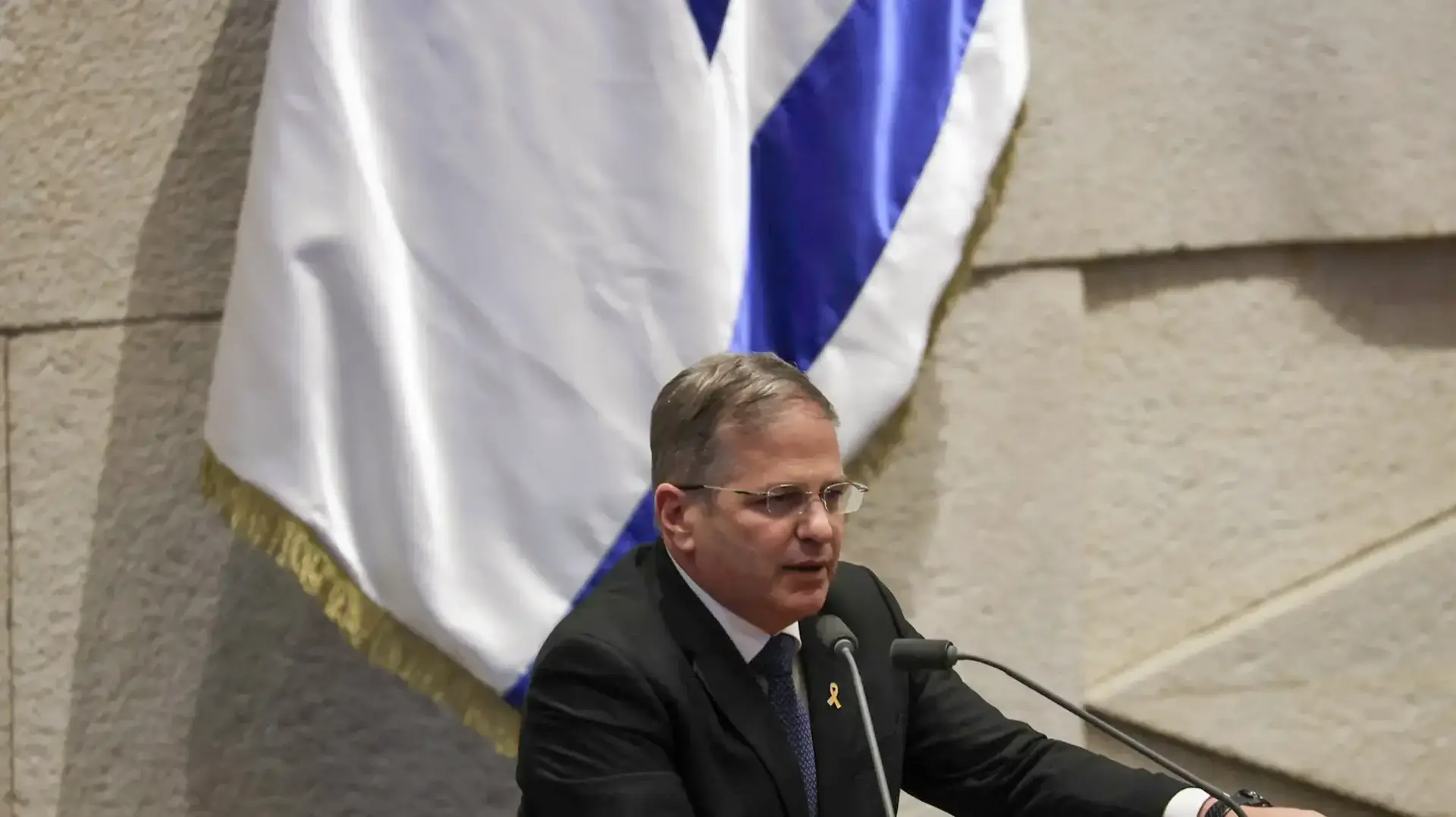 יואב קיש במליאה לפני ההצבעה על החלת דין רציפות על חוק הגיוס, 11 ביוני 2024