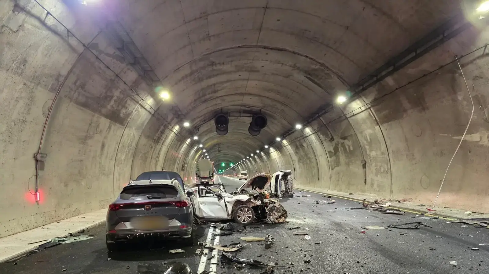 תאונת דרכים קשה במנהרות חוצה צפון תאונת דרכים קשה במנהרות חוצה צפון