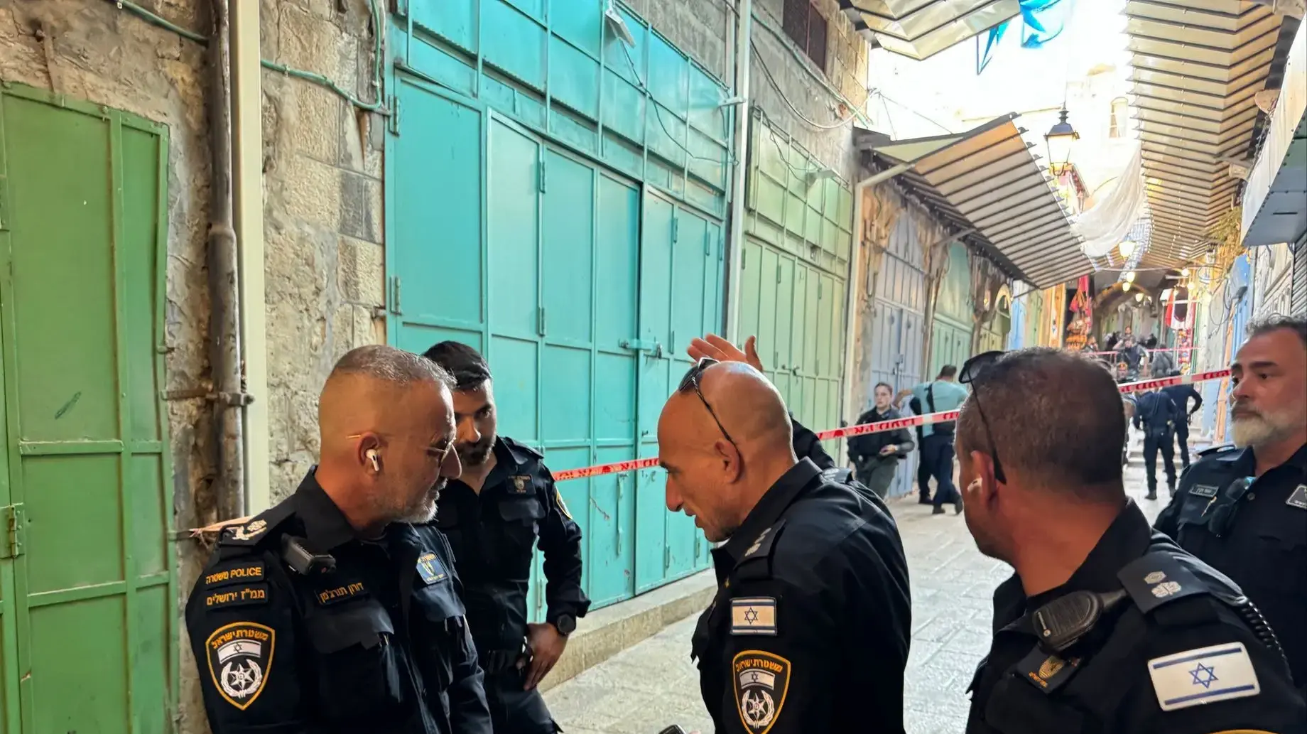 זירת ירי בעיר העתיקה בירושלים זירת ירי בעיר העתיקה בירושלים