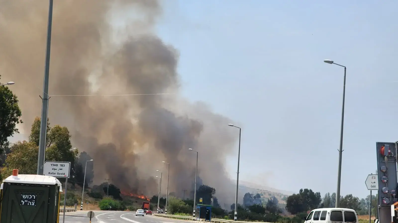 בעקבות מטח הרקטות לקריית שמונה והסביבה, שריפה פרצה בכפר סאלד, 14 ביוני 2024 בעקבות מטח הרקטות לקריית שמונה והסביבה, שריפה פרצה בכפר סאלד, 14 ביוני 2024