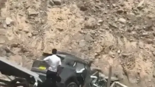 זירת התאונה בסיני. 15 ביוני 2024