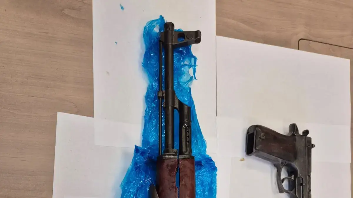 שוטרי מחוז צפון ולוחמי מג"ב סיכלו ארוע ירי במסגרת סכסוך ארגוני פשיעה ותפסו נשק מסוג קלצ'ניקוב ואקדח, נצרת