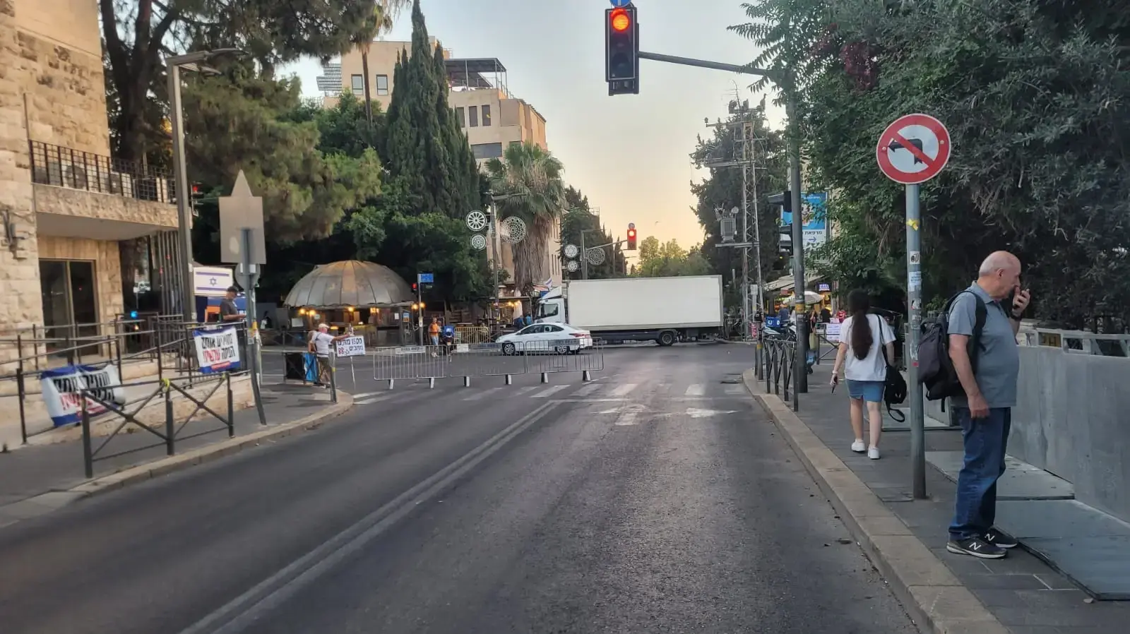 חסימות ברחובת עזה, ירושלים . 17 ביוני 2024 חסימות ברחובת עזה, ירושלים . 17 ביוני 2024
