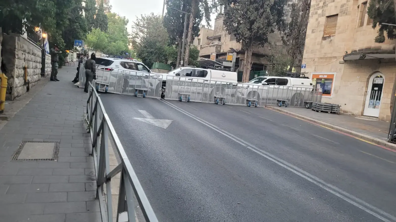 חסימות ברחובת עזה, ירושלים . 17 ביוני 2024 חסימות ברחובת עזה, ירושלים . 17 ביוני 2024