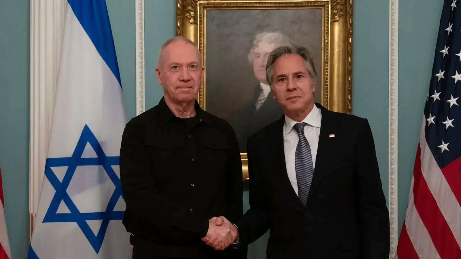 שר הביטחון יואב גלנט נפגש במשרדי מחלקת המדינה עם מזכיר המדינה האמריקני אנתוני בלינקן, 24 ביוני 2024 שר הביטחון יואב גלנט נפגש במשרדי מחלקת המדינה עם מזכיר המדינה האמריקני אנתוני בלינקן, 24 ביוני 2024