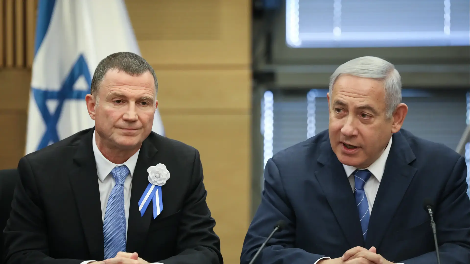 יולי אדלשטיין ובנימין נתניהו יולי אדלשטיין ובנימין נתניהו