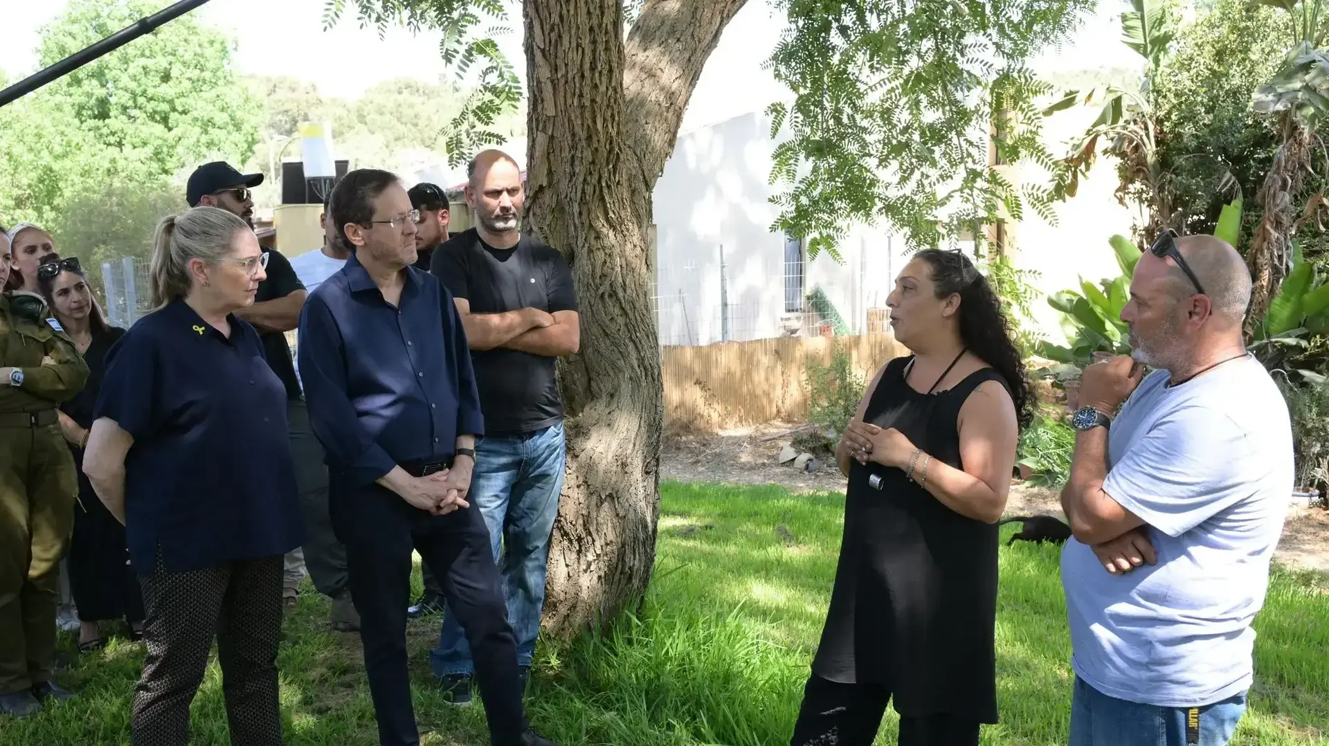 נשיא המדינה יצחק הרצוג, חולית, 27 ביוני 2024 נשיא המדינה יצחק הרצוג, חולית, 27 ביוני 2024