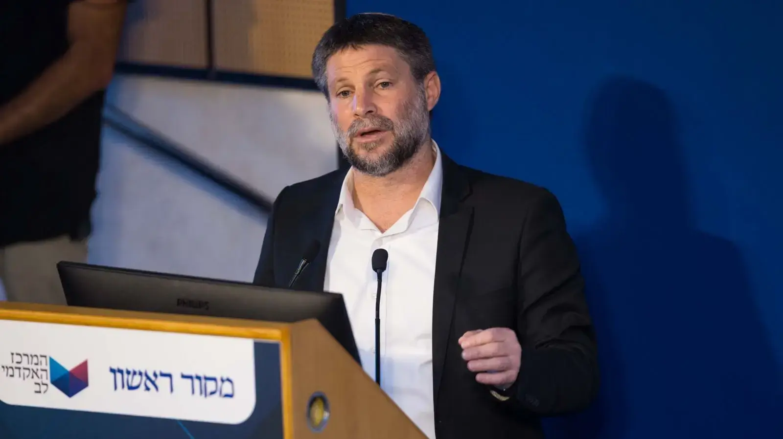 שר האוצר בצלאל סמוטריץ בועידת "בין ביטחון לטכנולוגיה" של מקור ראשון והמרכז האקדמי לב, 30 ביוני 2024
