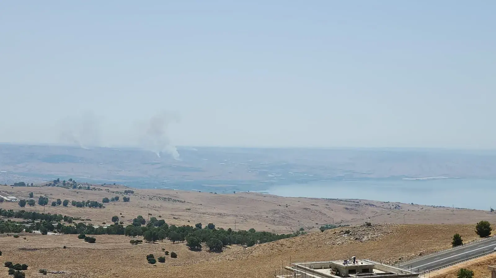 הפגיעות מהמטח , מבט מצפת.4 ביולי 2024 הפגיעות מהמטח , מבט מצפת.4 ביולי 2024