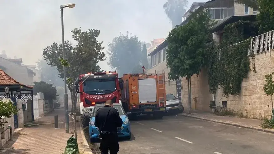 שריפה בשכונת הר גילה בירושלים, 4 ביולי 2024 שריפה בשכונת הר גילה בירושלים, 4 ביולי 2024