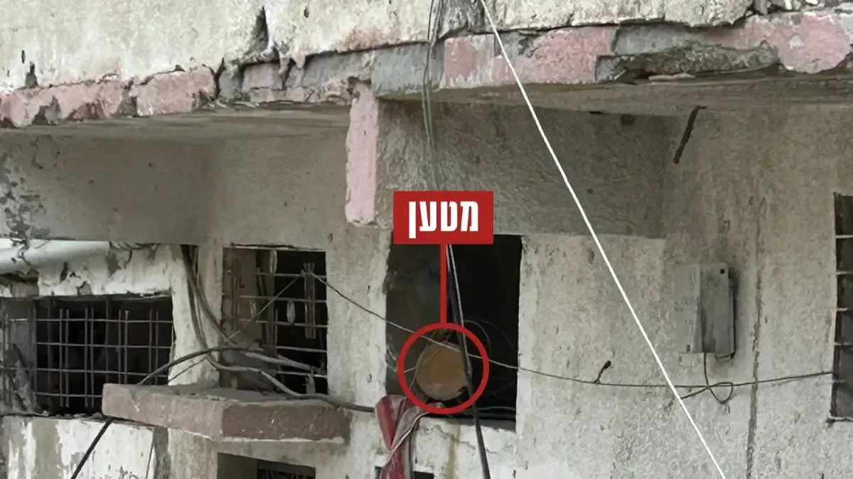 מטעני חבלה שאיתר צה"ל במבנה ברצועת עזה, 6 ביולי 2024